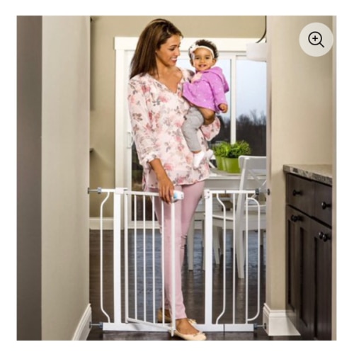 Regalo Extra Wide Baby Gate, 29"-38.5" with Walk Through Door