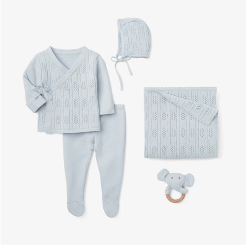 Cloud Blue Baby Layette Set w. box