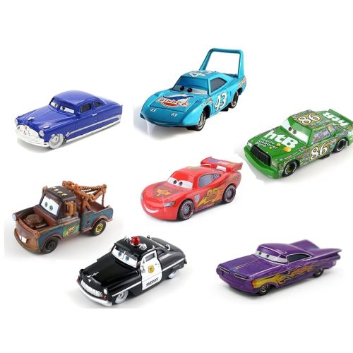 Amazon.com: 7PCS Movie Cars 2 3 Cars Assortment 1：55 Loose Diecast Vehicles Toys : Toys & Games