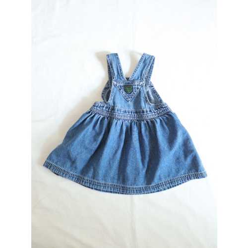 Vintage Classic GAP Denim Baby Overall Dress / 3-6M