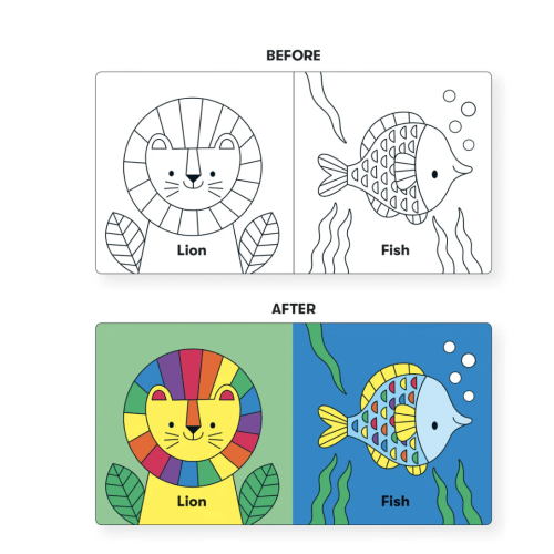 Wild Rainbow Color Magic Bath Book - Mudpuppy