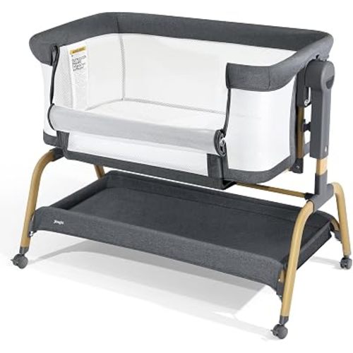 3-in-1 Baby Bassinet, Bedside Sleeper & Rocking Bassinet, Full Mesh