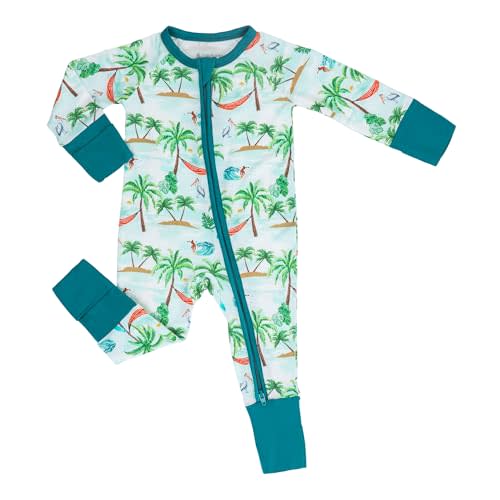 LollyBanks Baby Pajamas, Long Sleeve Baby Romper with 2-Way Zipper, 95% Viscose from Bamboo and 5% Spandex, Infant Sleepers