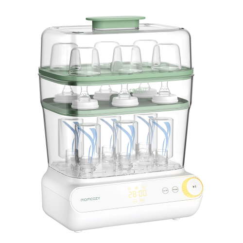 Momcozy Large Bottle Sterilizer and Dryer, 3 Layers Electric Sterilization Machine for All Baby Bottles & Breast Pump Accessories