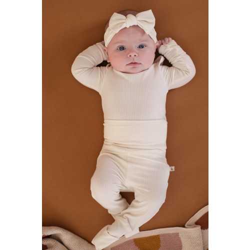 Bamboo Long Sleeve Bodysuit - Ivory – Kiin ®