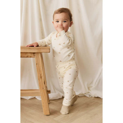Organic Cotton Everyday Legging - Forest Night Acorns – Jamie Kay USA