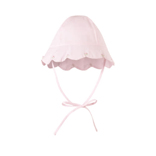 Newborn Baby Hat | Baby Pink and White Hat | Feltman Brothers
