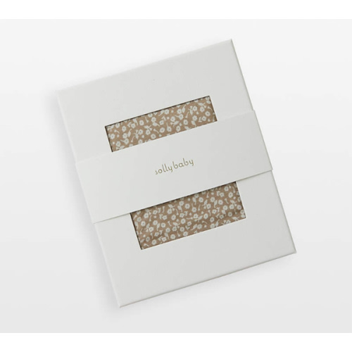 Solly Baby Cream Floral Baby Wrap