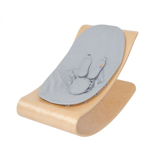 bloom Coco Stylewood Lounger - Natural Frame - Frost Gray Seat