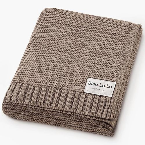 Luxury Organic Cotton Baby Blanket (Heritage - Mocha)