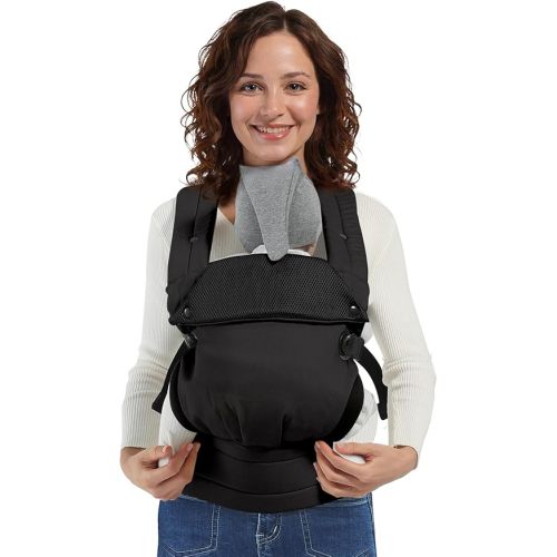 Baby Carrier Newborn to Toddler, Adjustable Toddler Carrier, Baby Holder Carrier, Kangaroo Infant Carriers with Widen Shoulder Straps, Black