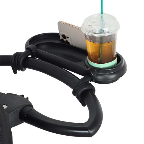 Easy Attachable Baby Strollers Tray Feature Wipeable Texture Strollers Tray with Cup Holder Design