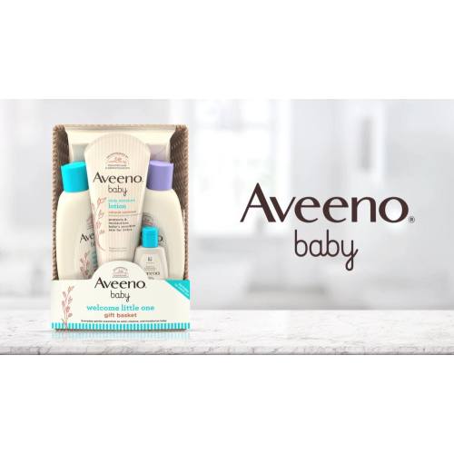 Aveeno Baby Welcome Baby Gift Set for Parents-To-Be, 5 items