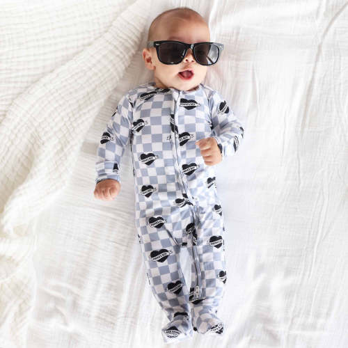 Mama's Boy Zipper Footie | Caden Lane