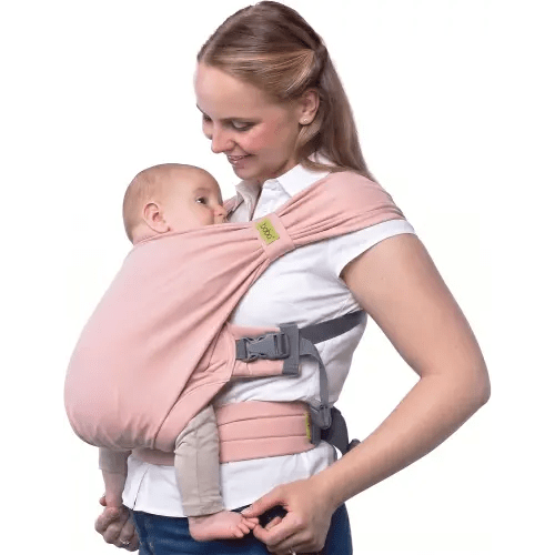 Boba Bliss Pre-Wrapped Baby Wrap Carrier, Newborn Sling, Bloom