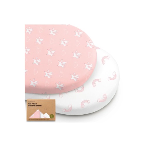 2-Pack Isla Fitted Bassinet Sheets