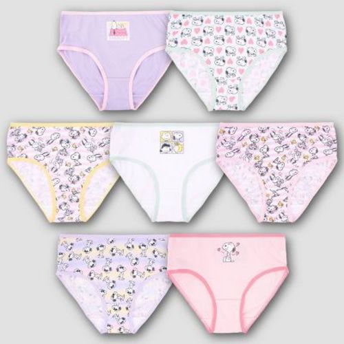 Girls' Snoopy 7pk Cotton Briefs - 4