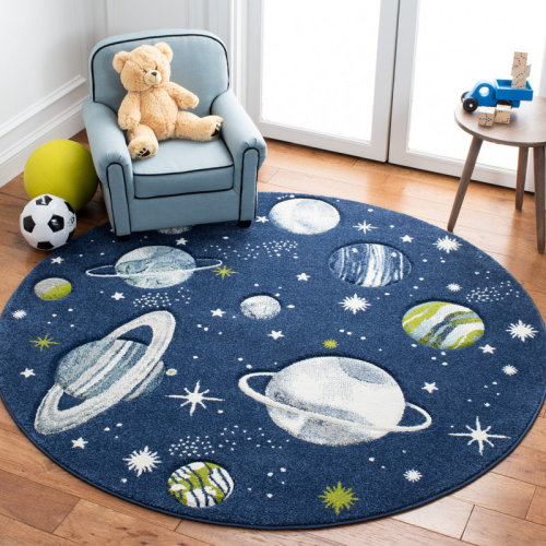 Viv + Rae™ Hilger Navy/Ivory/Green Area Rug & Reviews | Wayfair