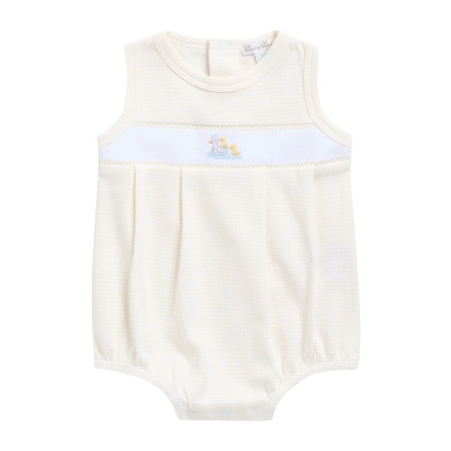 Bubble Duck Detail Pima Cotton Romper