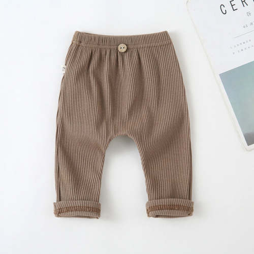 Earthy Cotton Baby Pants - brown