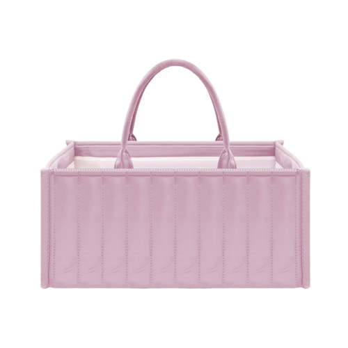 Diaper Caddy Organizer with Carry Handle - Portable Storage with Dividers, Waterproof for Nursery, Car Travel, and Home