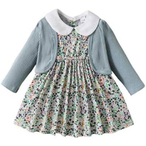 Mioglrie Toddler Baby Girl Dress Fall Winter Outfits Coat Baby Girls Dresses 6 9 12 18 24 Months 2t 3t Girl Clothes