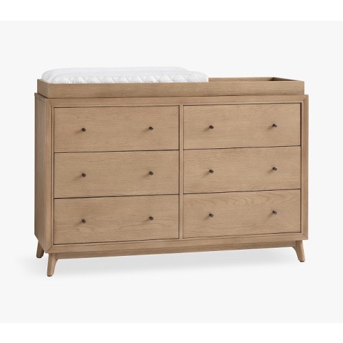 Sloan 6-Drawer Dresser & Topper Set (55w x 18d")