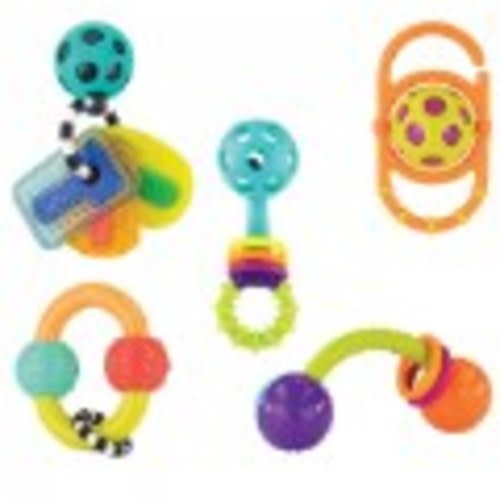 Baby's Shake, Rattle, & Chew - 5 Piece Set