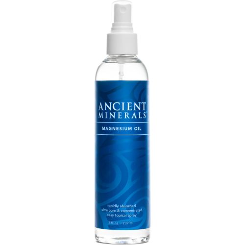Ancient Minerals Magnesium Oil Spray Bottle of Pure Genuine Zechstein Magnesium Chloride - Topical Magnesium for Skin Application (8oz)