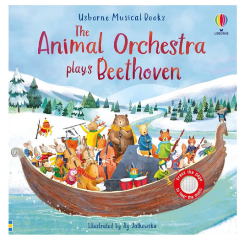 Animal Orchestra Plays Beethoven: An Interactive Musical Book Introduction to the Beloved Classical Composer, with Five Musical Pieces