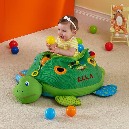Personalized Melissa & Doug® Turtle Ball Pit - Sit And Play - Toys For Baby - Toys For Toddlers - Ages 9 Months+ - Customize With Any Name