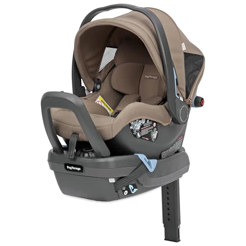 Peg Perego Primo Viaggio Nido - Rear Facing Infant Car Seat - Includes Base with Load Leg & Anti-Rebound Bar - for Babies 4 to 30 lbs - Made in Italy - Pine Bark