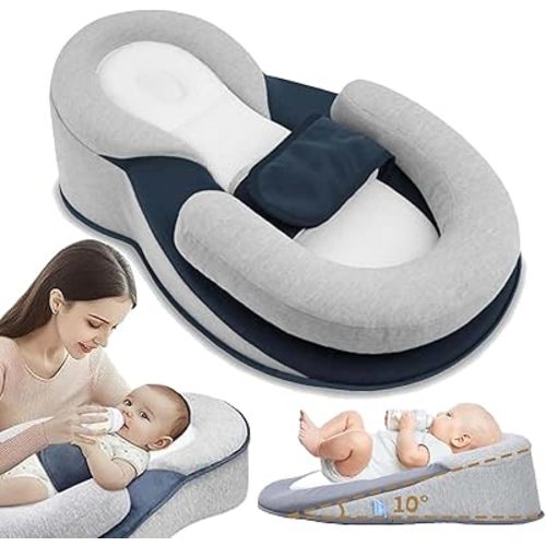 ZOEBER Rest Nest Baby Bed Acid Reflux with Strap, 2025 New Upgraded Keesley Restnest Baby Bed (Regular with Strap)