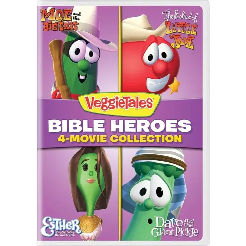 VeggieTales: Bible Heroes 4-Movie Collection (Moe and the Big Exit / The Ballad of Little Joe / Esther - The Girl Who Became Queen / Dave and the Giant Pickle) [DVD]