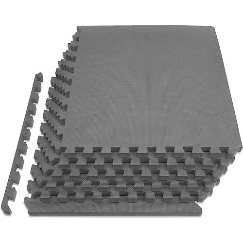 ProsourceFit Extra Thick Puzzle Exercise Mat ¾” and 1", EVA Foam Interlocking Tiles for Protective, Cushioned Workout Flooring for Home and Gym Equipment