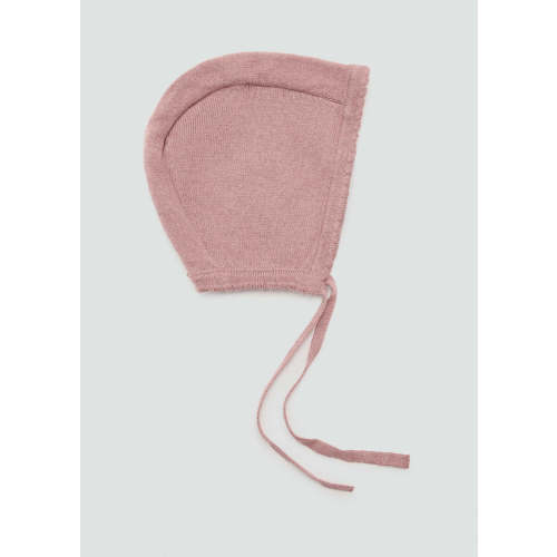 Knit bonnet with tie closure - Kids | MANGO USA