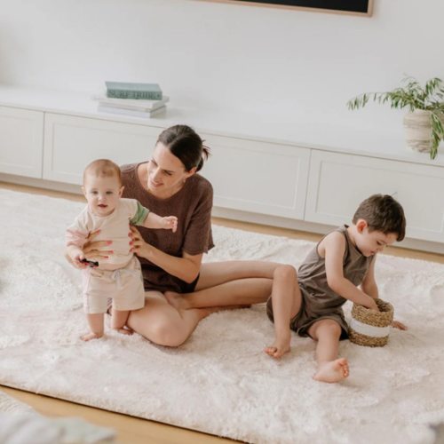 Deluxe Shaggy Relax Mat - 1.4" Thick Foam Base