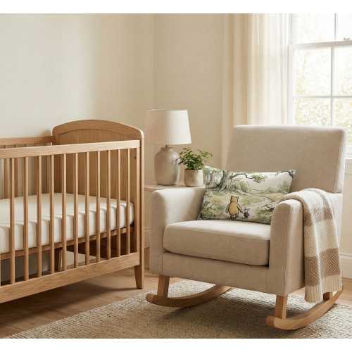 Classic Winnie the Pooh Lumbar Pillow, Vintage Piglet Nursery Decor, Hundred Acre Wood Art Cushion, Disney Baby Shower Gift