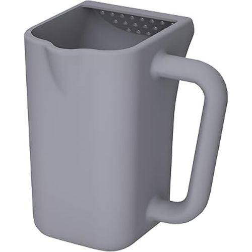 Baby Bath Rinse Cup - Bath Essential Mug with Soft Grip Handle + Flow Control, Silicone Shampoo Rinser & Bath Pitcher for Fun Bath Time, Gift Choice