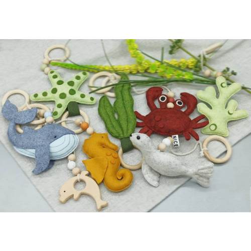 Ocean Felt Baby Play Gym, Hanging Sea Creature Toys