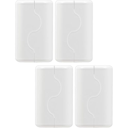 Child Proof Outlet Box Cover, Double Lock System, White, Large Interior Space 4 Pack