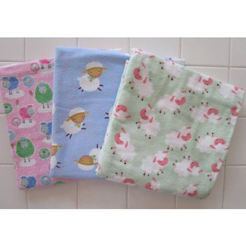 Spring Lamb and Sheep Flannel Baby Blankets Easter Swaddling Receiving Blanket Toddler Pink Pastel Green Periwinkle Cotton Baby Cover 2025