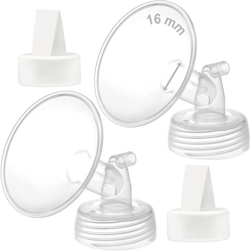 Maymom 16mm Flange and Duckbill Valve Compatible with Spectra S1 Spectra S2 Spectra 9 Plus Not Original Spectra Pump Parts Replace Spectra S2 Pump Parts Spectra Flange Spectra Duckbill Valve