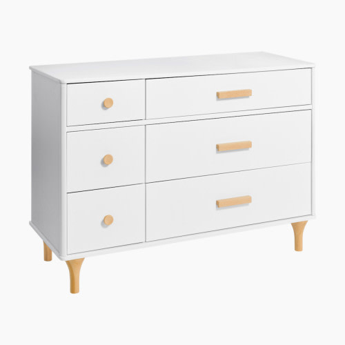 babyletto Lolly 6-Drawer Double Dresser - White / Natural