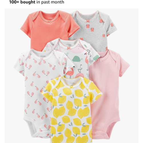 Simple Joys by Carter's Baby Girls' 6-Pack Sleeveless Bodysuit