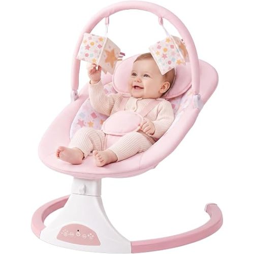 Baby Bouncer for Infants, Portable Infant Swing with 5-Speed Settings, Suitable for Newborns up to 20lbs
