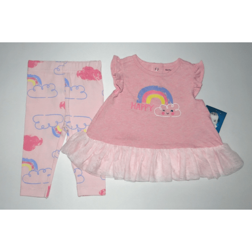 Baby girl clothes, 0-3 months, Gerber 2 piece pant set