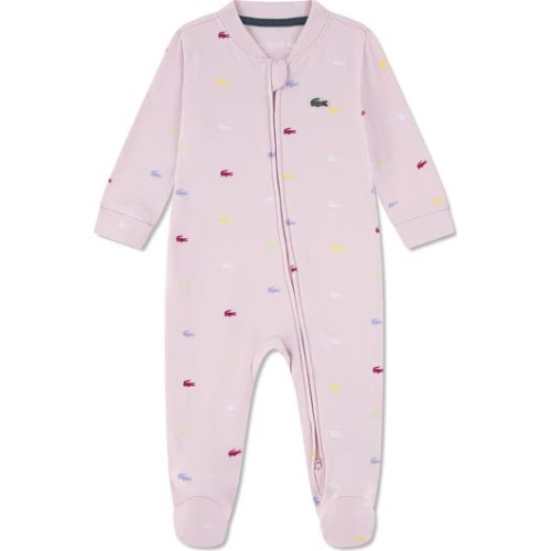 Croco Print Organic Cotton Footie, 6M