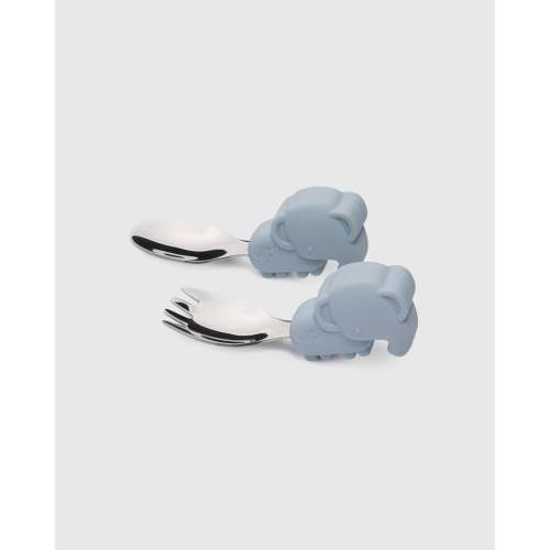 Loulou Lollipop Learning Utensils Set - Elephant
