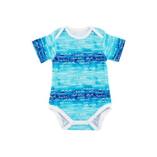 Nalu Wave Print Bodysuit
